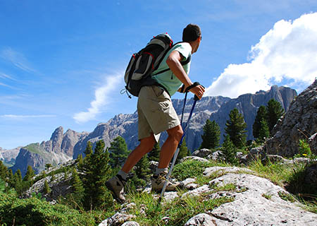 Hiker in the Mountains
